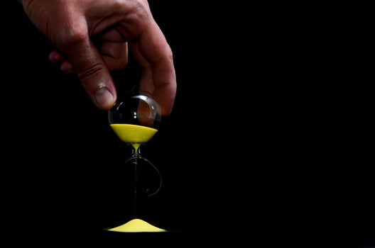 Broken Glass Hourglass photo