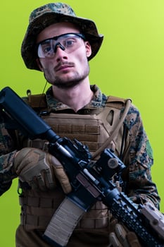 soldier on drugs photo