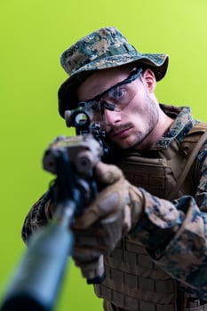 soldier on drugs photo