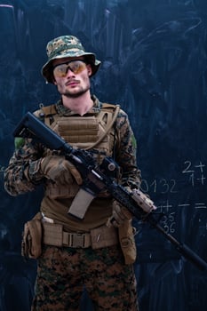 modern warfare soldier photo