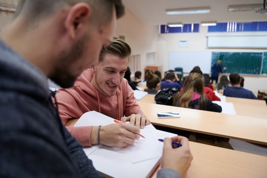 Students Gruop In Amphitheather photo