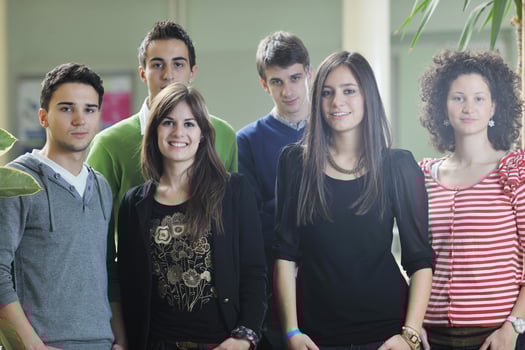Student group portrait photo