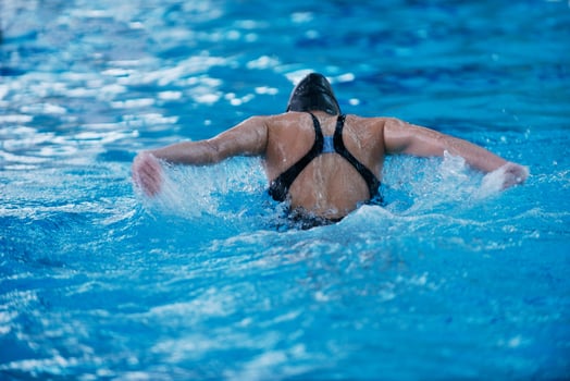 Swimmer athlete view photo