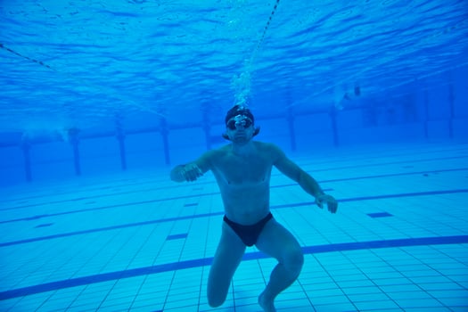 swimming pool underwater photo