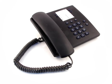 Retro telephone closeup photo