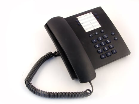 Retro telephone closeup photo