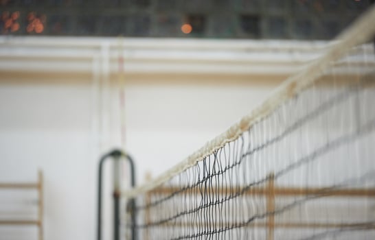 Volleyball net view photo