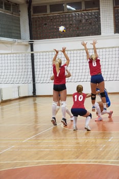 Volleyball game view photo