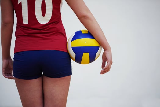Volleyball player portrait photo