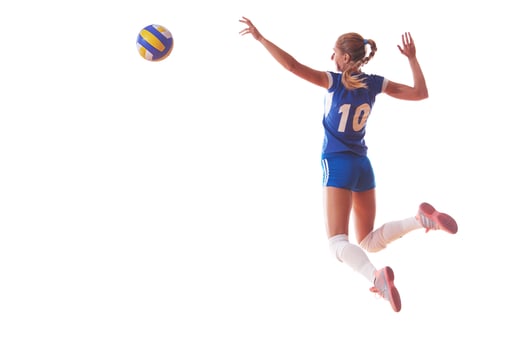 Volleyball player portrait photo