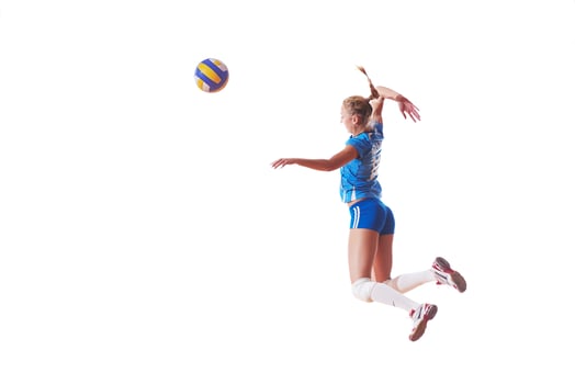 Volleyball player portrait photo