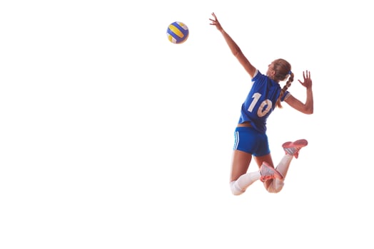 Volleyball player portrait photo