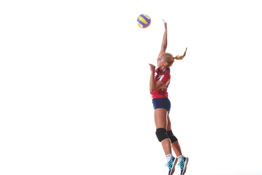 Volleyball player portrait photo