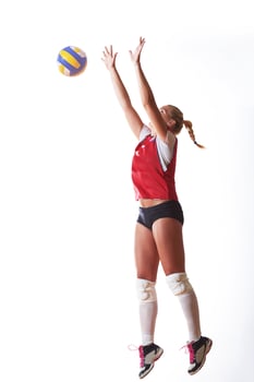 Volleyball game view photo