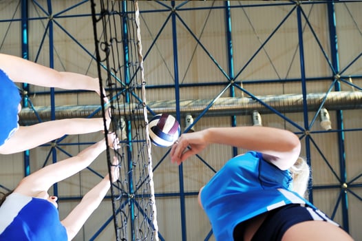 Volleyball game view photo