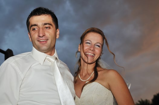just married couple photo