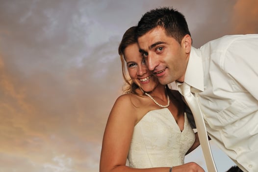 just married couple photo
