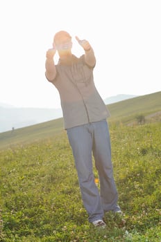 man jump outdoor photo