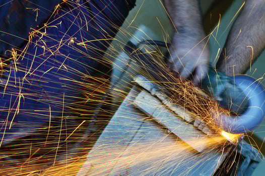 industry worker sparks photo