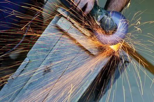 industry worker sparks photo