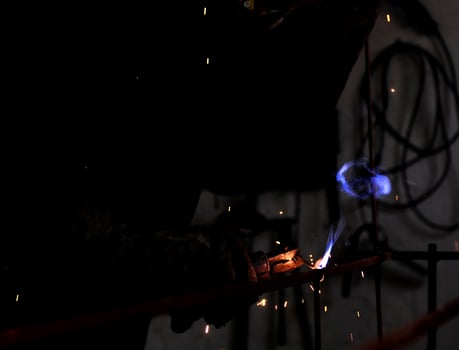 Welder at work photo