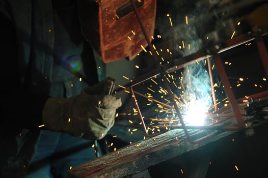 Welder at work photo