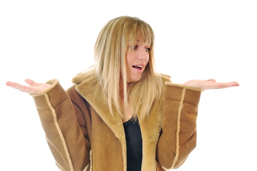 woman winter coat photo