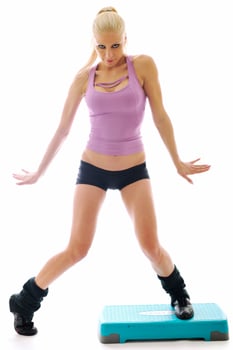 Fitness exercise portrait photo