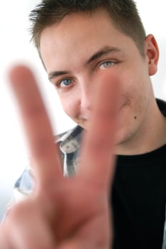 victory man portrait photo