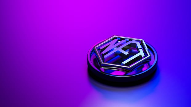 NFT badge illustration photo