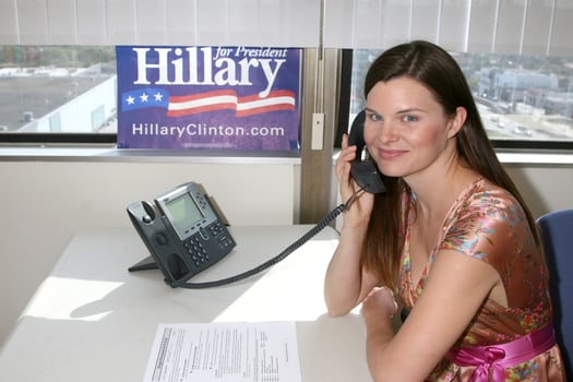 Heather Tom continues to work in her spare time for the Clinton Campaign Hillary Clinton Presidential Campaign LA Headquarters Century City CA April 24 2008 photo