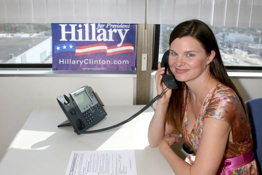 Heather Tom continues to work in her spare time for the Clinton Campaign Hillary Clinton Presidential Campaign LA Headquarters Century City CA April 24 2008 photo
