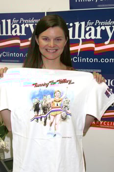 Heather Tom continues to work in her spare time for the Clinton Campaign Hillary Clinton Presidential Campaign LA Headquarters Century City CA April 24 2008 photo