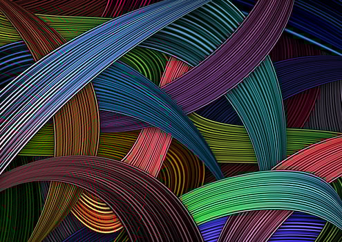 Abstract colorful gradient stripe lines background photo