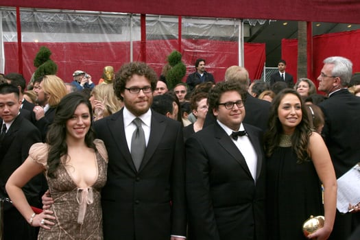 Seth Rogan  Jonah Hill and dates80th Academy Awards  OscarsKodak TheaterLos Angeles CAFebruary 24 20082008 photo