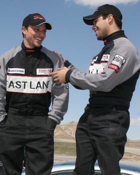 Drew Lachey  Wilmer Valderrama Toyota ProCelebrity Race Lancaster Training The Willows Lancaster CA March 15 2008 2008 Kathy Hutchins Hutchins Photo