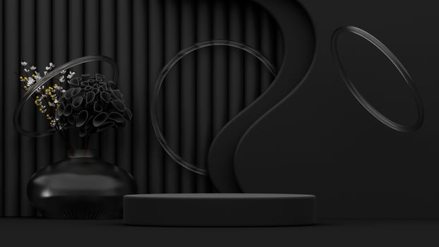 Premium High Quality  Cosmetic Product Photography Platform Background 3d render photo
