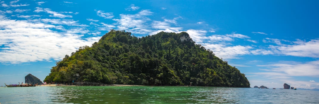 Tropical island view photo