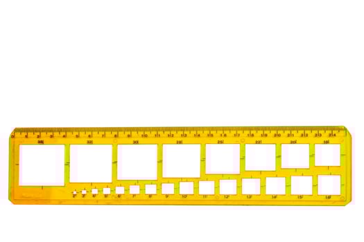 The drafting supplies isolated on a white background. photo