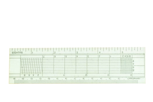 The drafting supplies isolated on a white background. photo