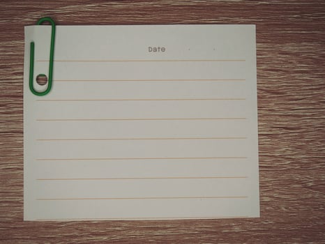 Paperclips to insert imaginary text or for advertising purposes. photo