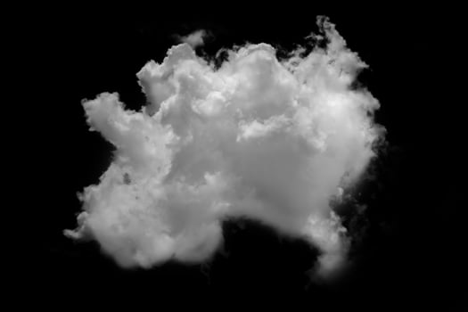 white cloud on black background photo