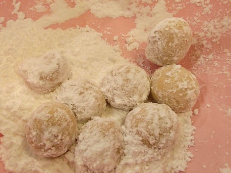 Freshly baked bread from the oven, fragrant and delicious. photo