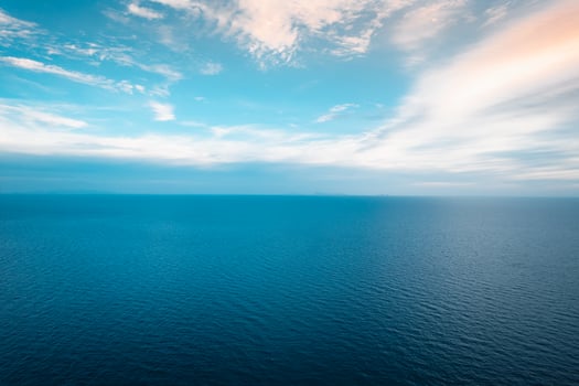 Tropical blue ocean form above photo