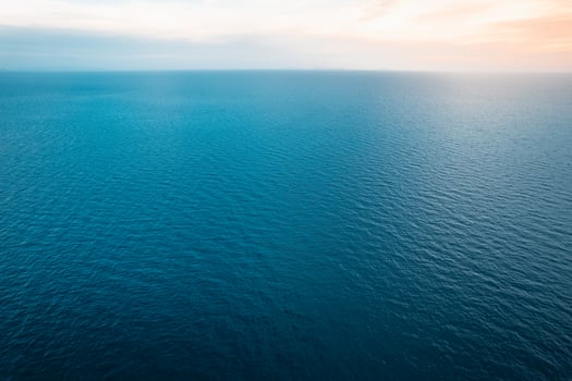 Tropical blue ocean form above photo