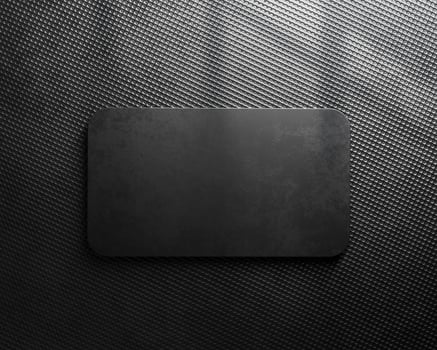 Luxury Black Business Card Mockup Top View photo
