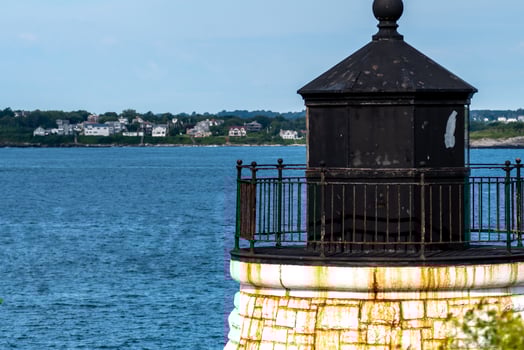 castle hill lighthouse in newport rhode island photo