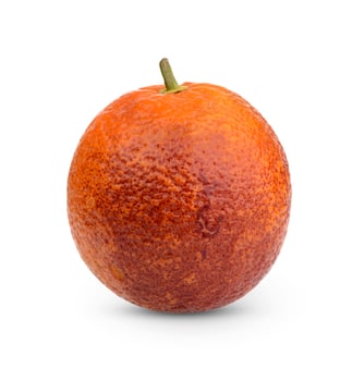 Fresh orange Blood isolated on white background photo