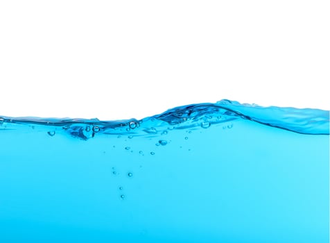 water splash isolated on white background photo
