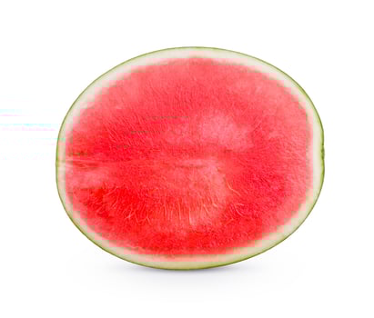 Sliced of watermelon isolated on white background photo